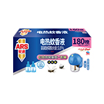 安速 电热蚊香液套装180晚 无香型 2瓶装 （附无线加热器） B